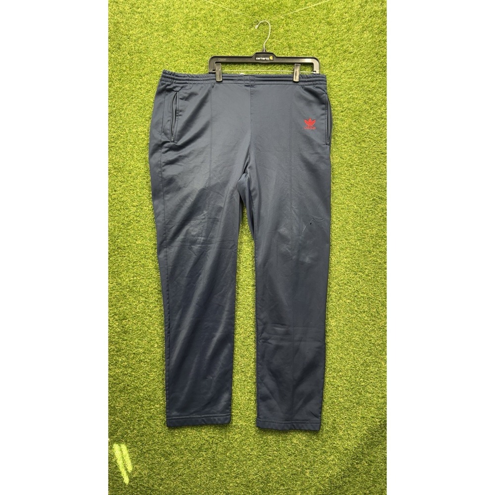 Vintage 80s Adidas Sweatpants Mens Large Blue Trefoil Logo Pleated Rare Joggers
